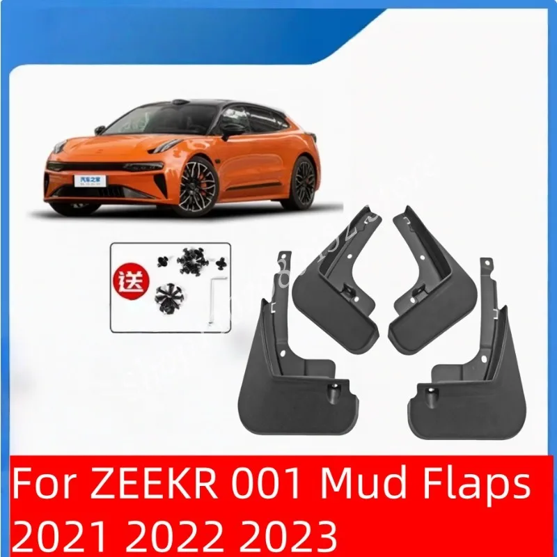 

Mudguards For ZEEKR 001 Mud Flaps 2021 2022 2023 Splash Guards Fender MudFlaps Front Rear Car Protection Accessories 4pcs