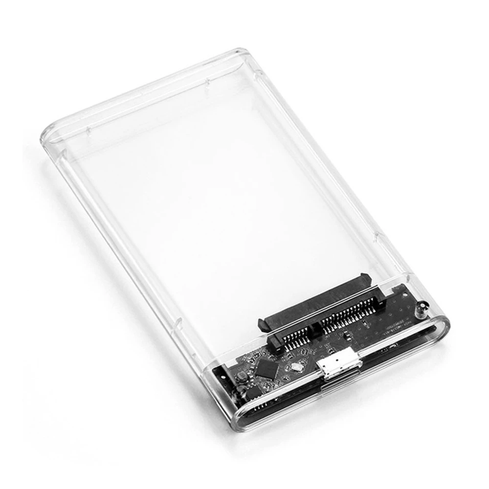 SATA zu USB Festplattengehäuse USB 3.0 Typ C zu SATA III Transparentes Gehäuse Aufbewahrungsbox Zubehör für Notebook-Computer-Festplatten – Detail 15