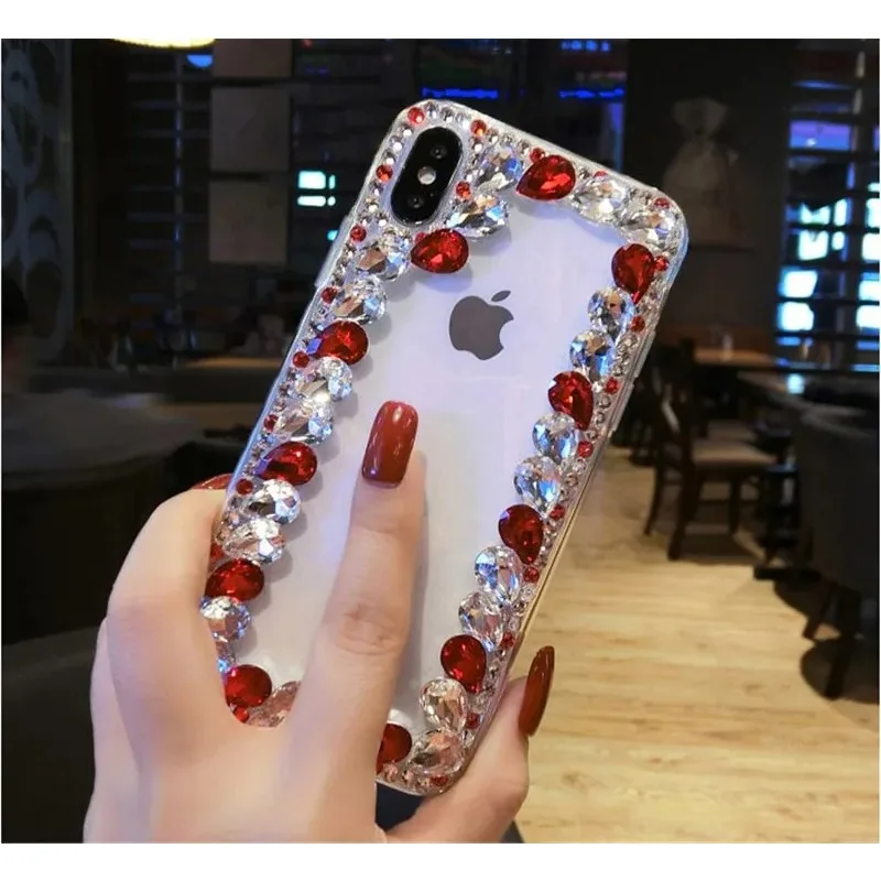 Luxury Bling Rhinestone Diamond Soft TPU Phone Case, for Galaxy, A50, A70S, A22, A32, 5G, A52, A71, A51, A72, A73, A53, A33