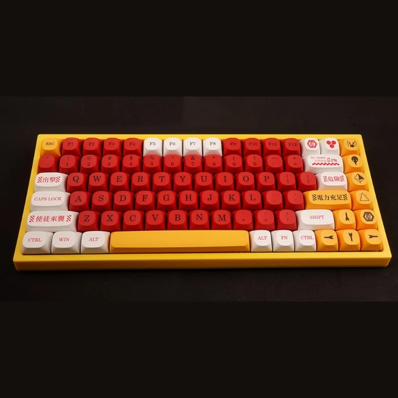 136-Key MA Profile Keycap PBT DYE-SUB EVA-2 Keycaps ForGK61/64/68/84/104/108