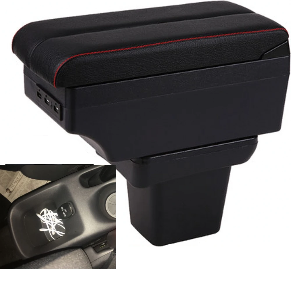 Nissan Kicks Armrest Box Elbow Rest Center Console Storage with Phone Charging USB Interface Cup Holder