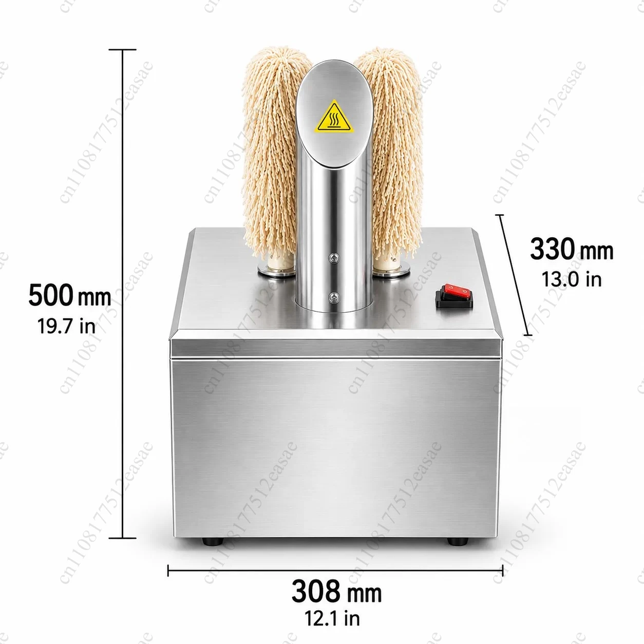 Commercial 304 Stainless Steel 2 5 8 Heads Electric Wine Glass Polisher Wine Glass Polishing Machine