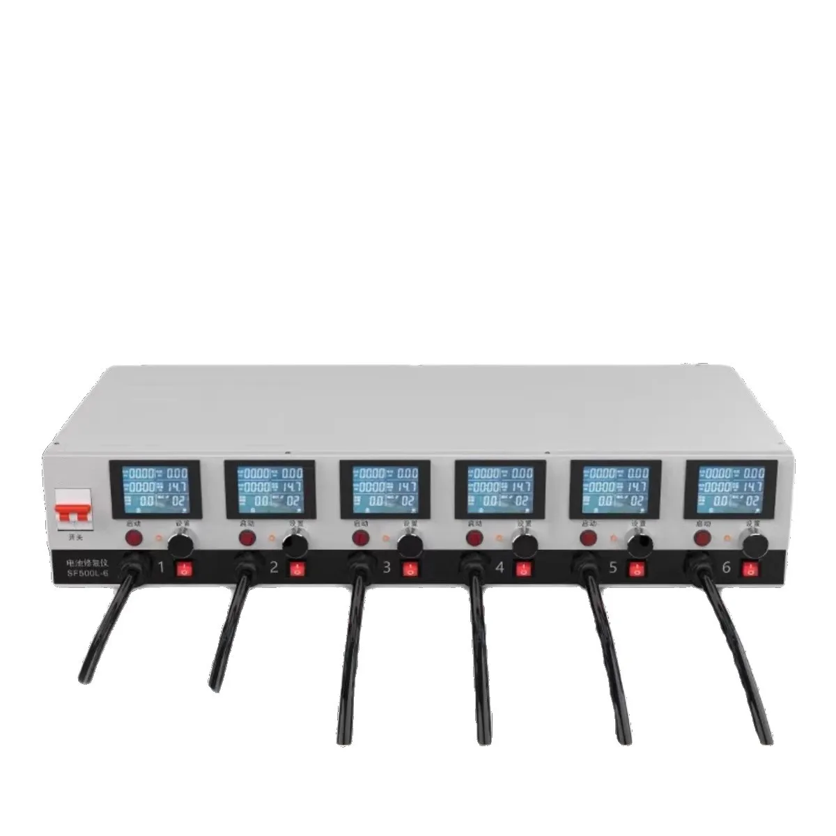 7-23 فولت اختبار قدرة البطارية 6 قناة مع عرض جهاز إصلاح متعدد الوظائف 10A تفريغ جهاز اختبار بطارية السيارة محلل