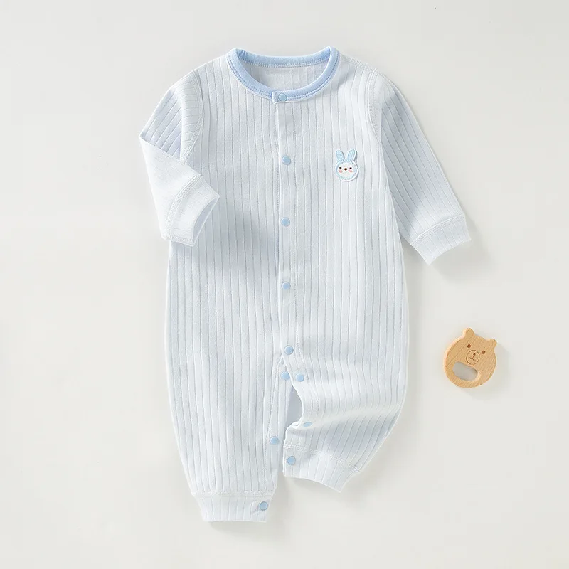 Baby Onesie Spring and Autumn Baby Boy Newborn Long Sleeve Climbing Clothes Infant Baby Pajamas Pure Cotton Baby Clothes