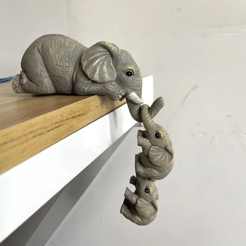 

Animal Elephant Resin Crafts, American Style Furnishings, Creative Home Decoration, Mother and Child