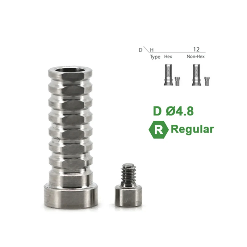 [xxx]【xxx】Dental Lab Ti Base Abutment Non-Hex Temporary Cylinder Oral Care Accessories Implant Replacements[ZYS]