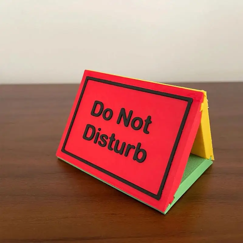 Do Not Disturb for Desk 3-Sided Do Not Disturb Desktop Indicator Conference Room Sign College Dorm Decor Desk Accessories for