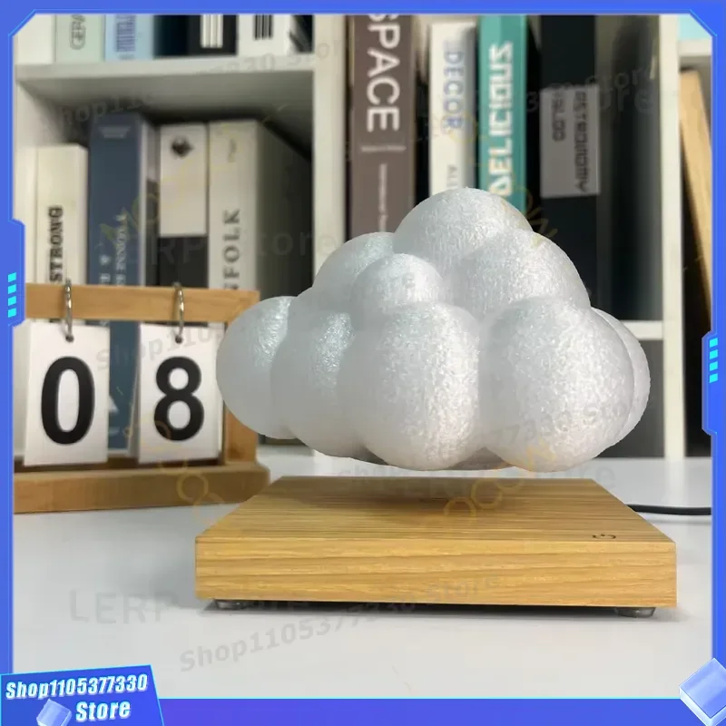 Custom Maglev Floating Cloud Night Light Modern Luxury LED Soft Glow Lamp for Home Office Bedroom Decoration Ambient Lighting