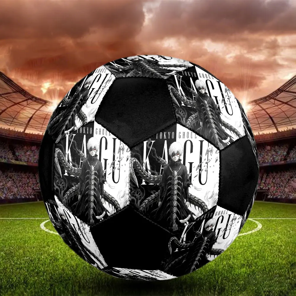 Ballon de football Tokyo Ghoul, taille 5, ballon de football d'intérieur, coloré, pour sports de plein air, cadeau de remise de diplôme, HE119, 1 pièce