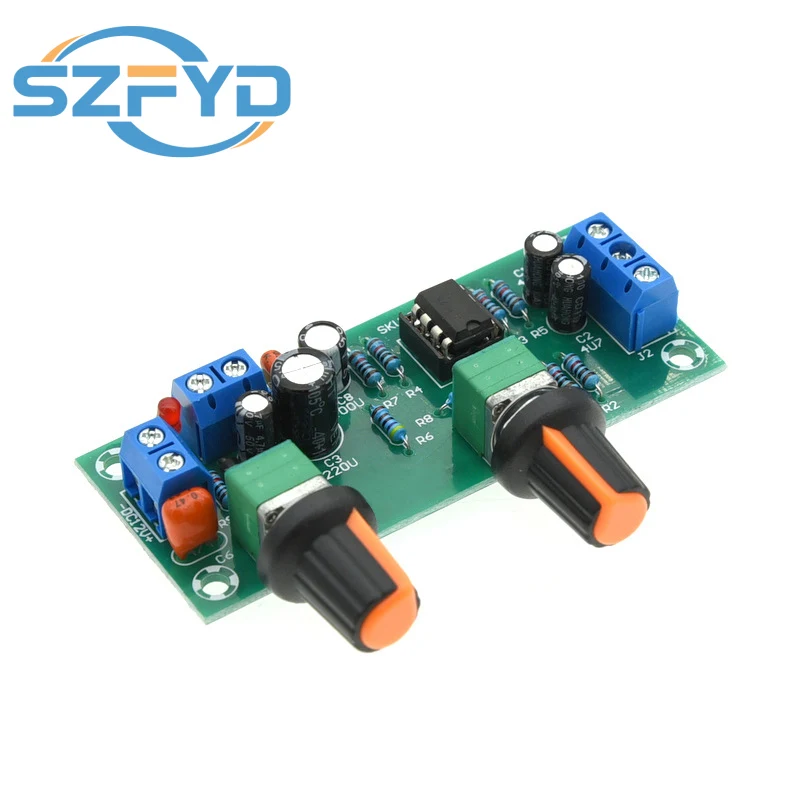 10-24V Subwoofer Preamp Board - Low Pass Filter, Single Power Supply, Front Output Audio Module