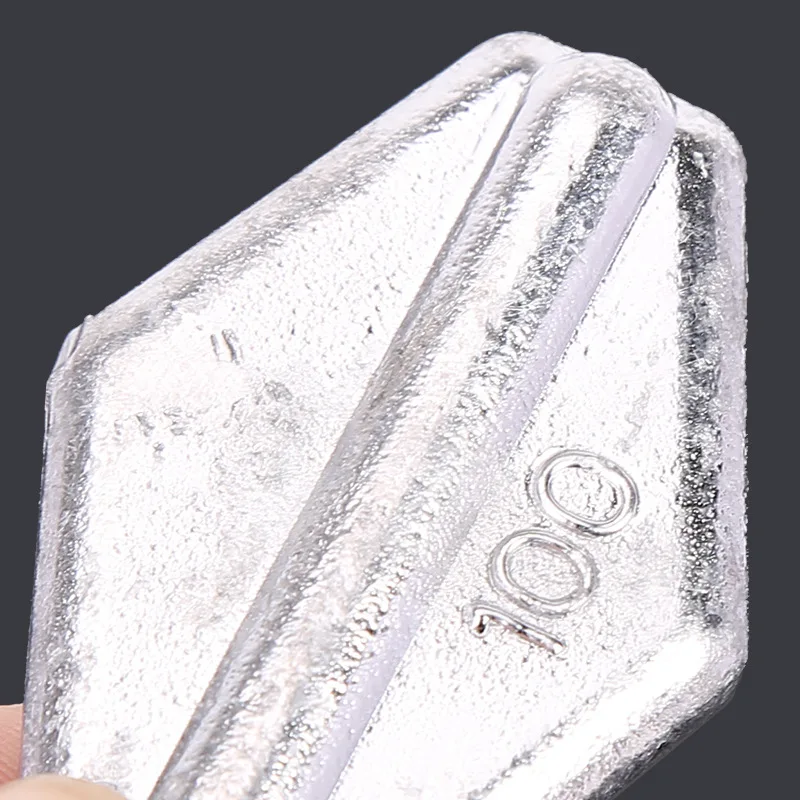 5 Stück/Set Diamantförmige Bleigewichte 80g/100g/120g/150g/200g Hohle Bleigewichte mit Kunststoffhülsen Angelzubehör – Detail 3