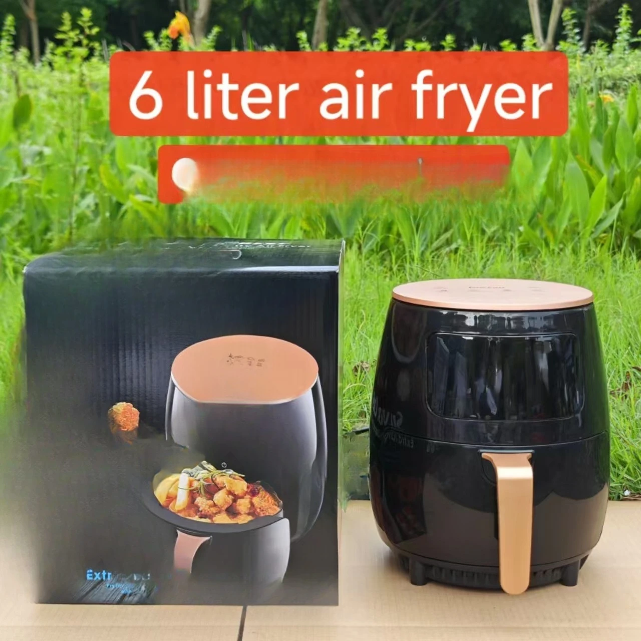 Multifunctional smart touch screen oven large capacity electric fryer French fries machine air fryer