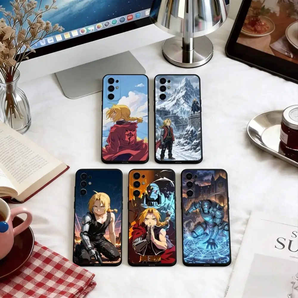 Fullmetal Alchemist Phone Case For Samsung S25,S24,S21,S22,S23,S30,Ultra,S20,Plus,Fe,Soft Black Cover