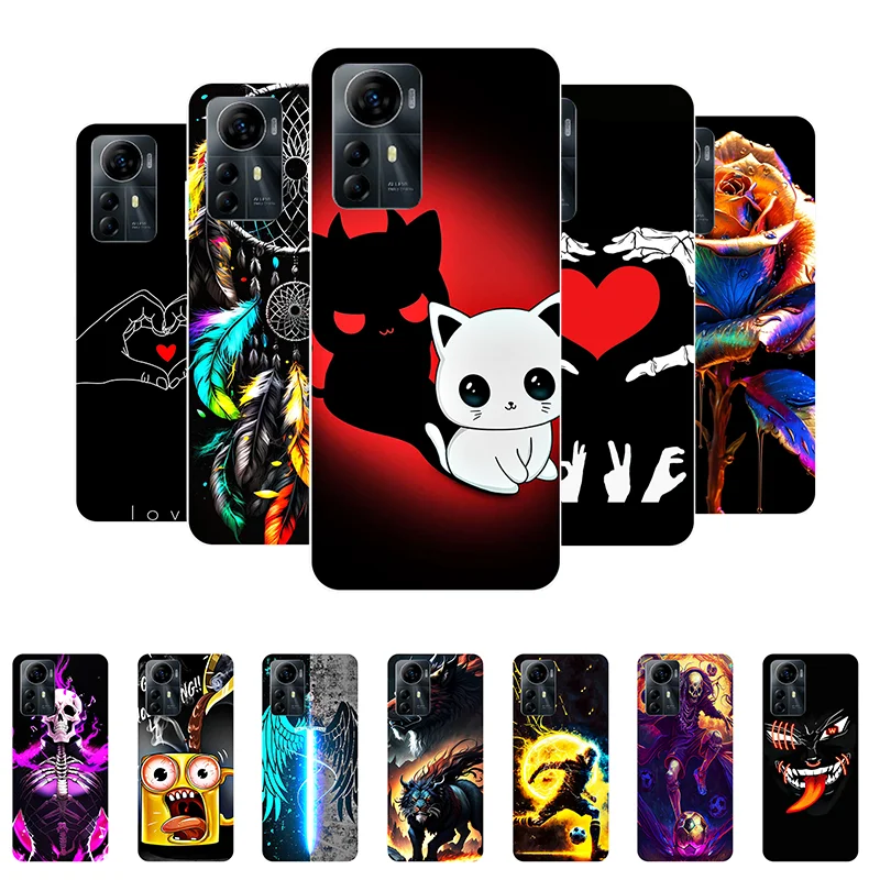 For ZTE Blade A72S Case A 72S Funny Cute Silicone Soft Back Case for ZTE Blade A72S A7050 Cover BladeA72S Shockproof Bumper