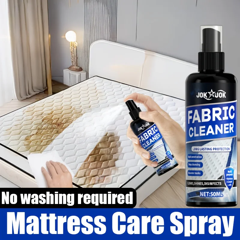 50ml Multi-Purpose Mattress Care Spray Mild Formula Deep Penetration No Disassembly Required Fabric Sofa & Mattress Cleaner