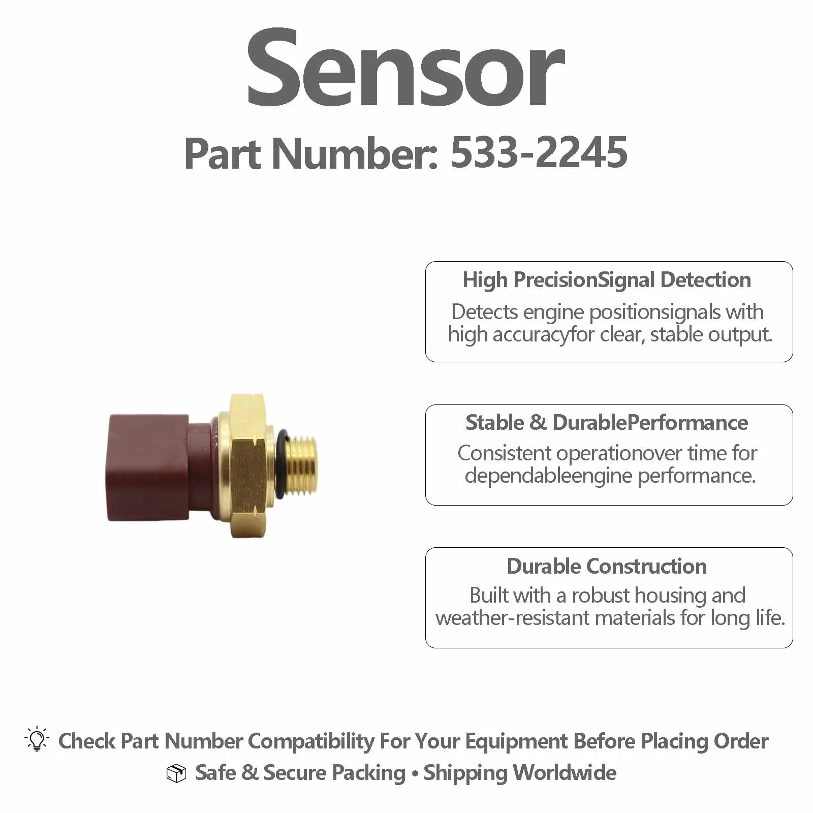 533-2245 5332245 Pressure Sensor For Caterpillar CAT 6040 Shovel