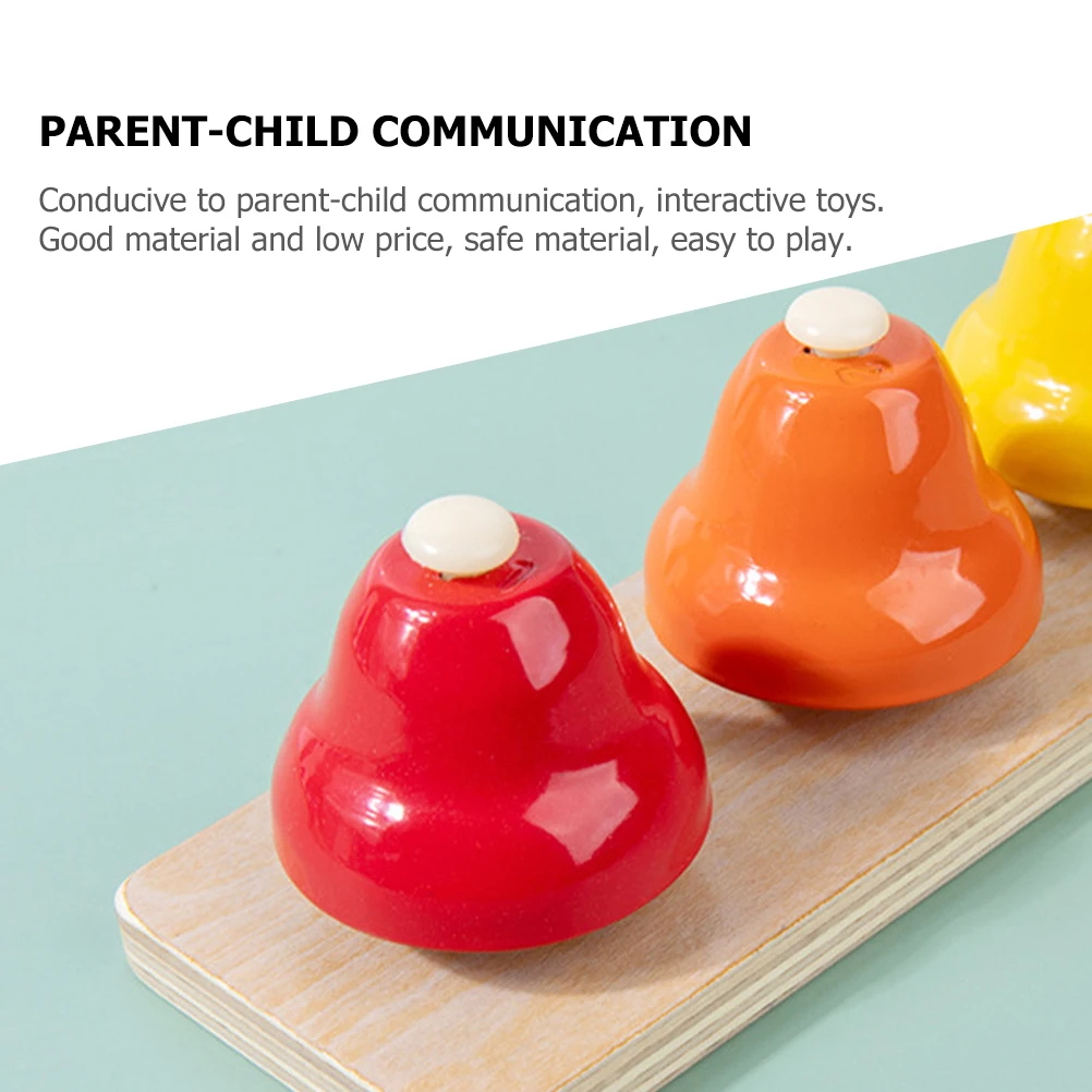

1Set 8-Notes Hand Bells Colorful Desk Bells Musical Percussion Instrument Kids Musical Teaching Tool Percussion Instrument