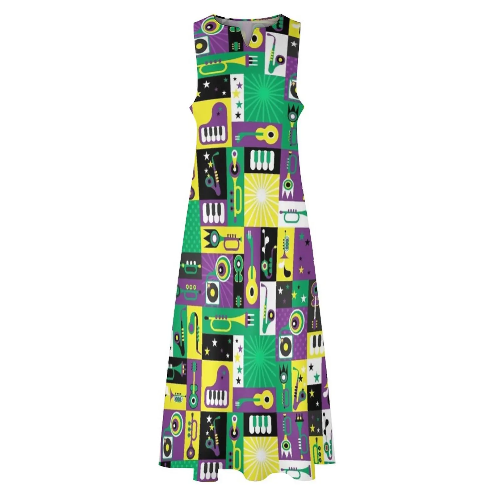 French Quarter Block Party Long Dress summer clothes womens clothing Dresses gala