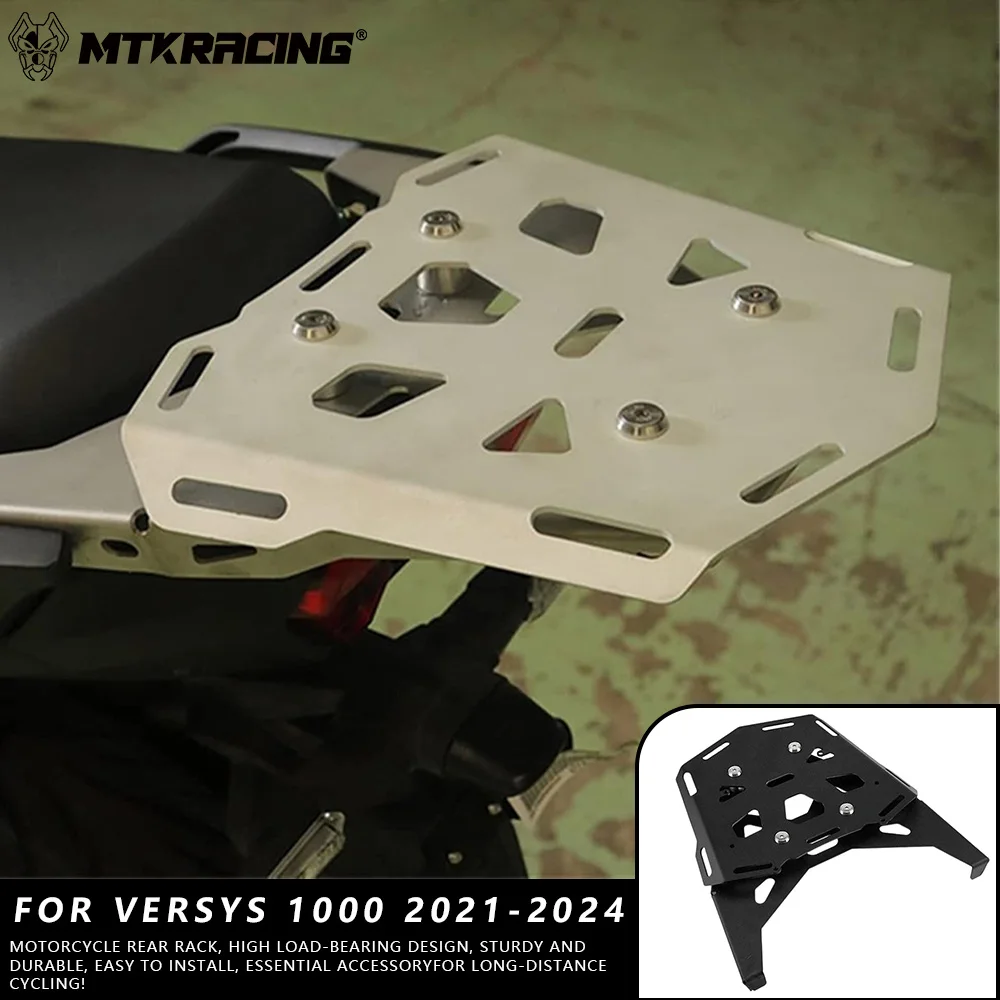 

MTKRACING For KAWASAKI VERSYS 1000 2021-2024 Motorcycle Rear Luggage Rack Expansion Board Enlarger Frame Plate