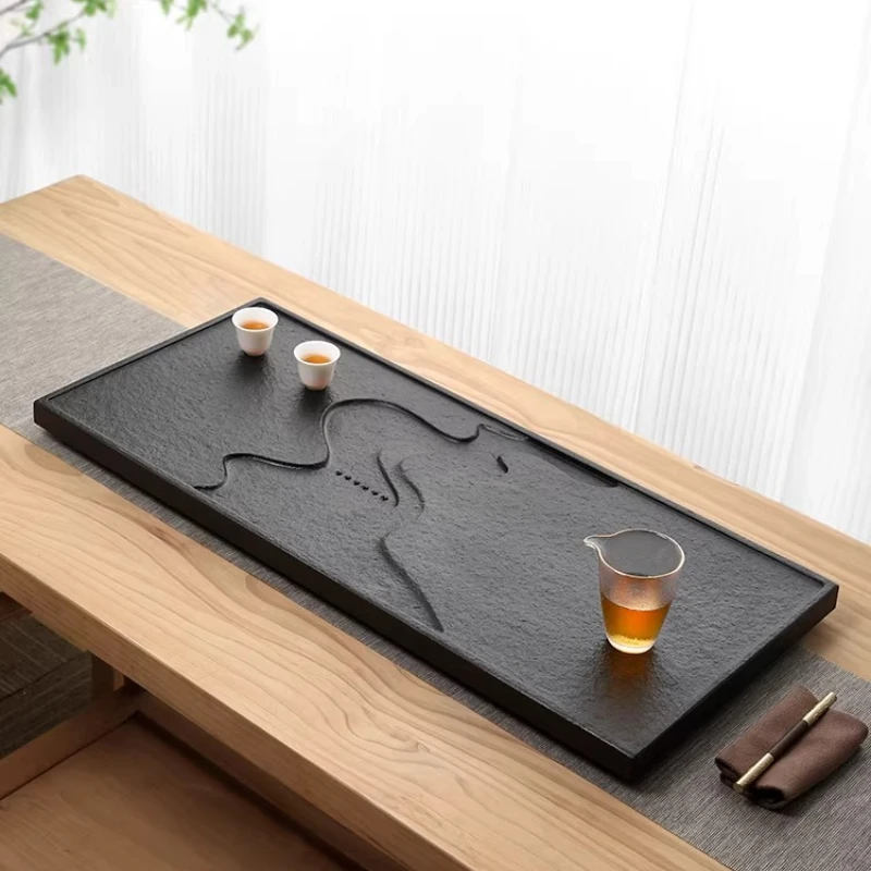 Nordic Indoor Tea Tray Original Antique office Accessories Ceramic Tea Tray Supplies Marble bandejas de madera Rectangular Tray