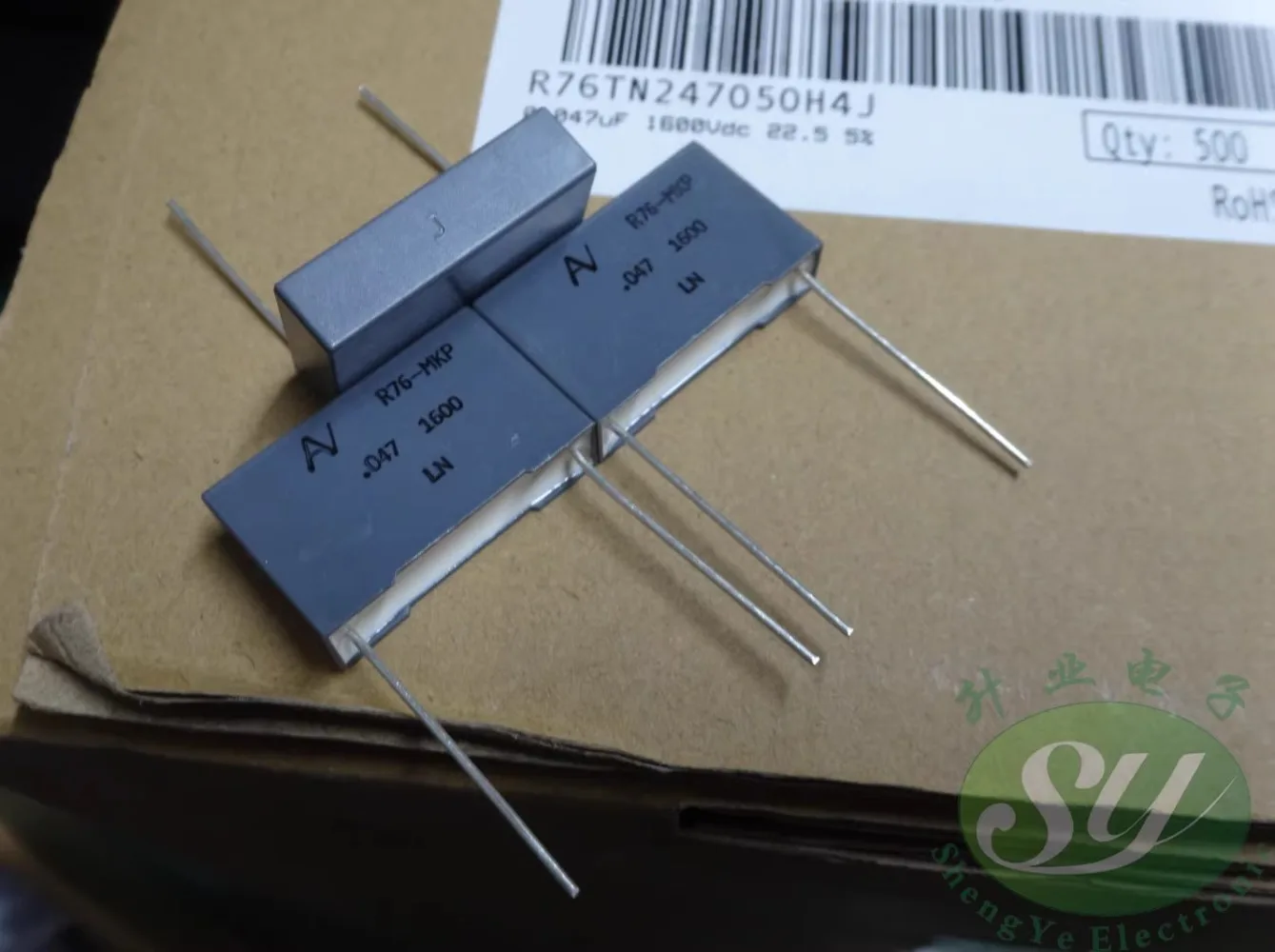 5 Buah AV R76 0.047Uf/1600V 47nf 473 MKP Kapasitor Film Baru 22Mm