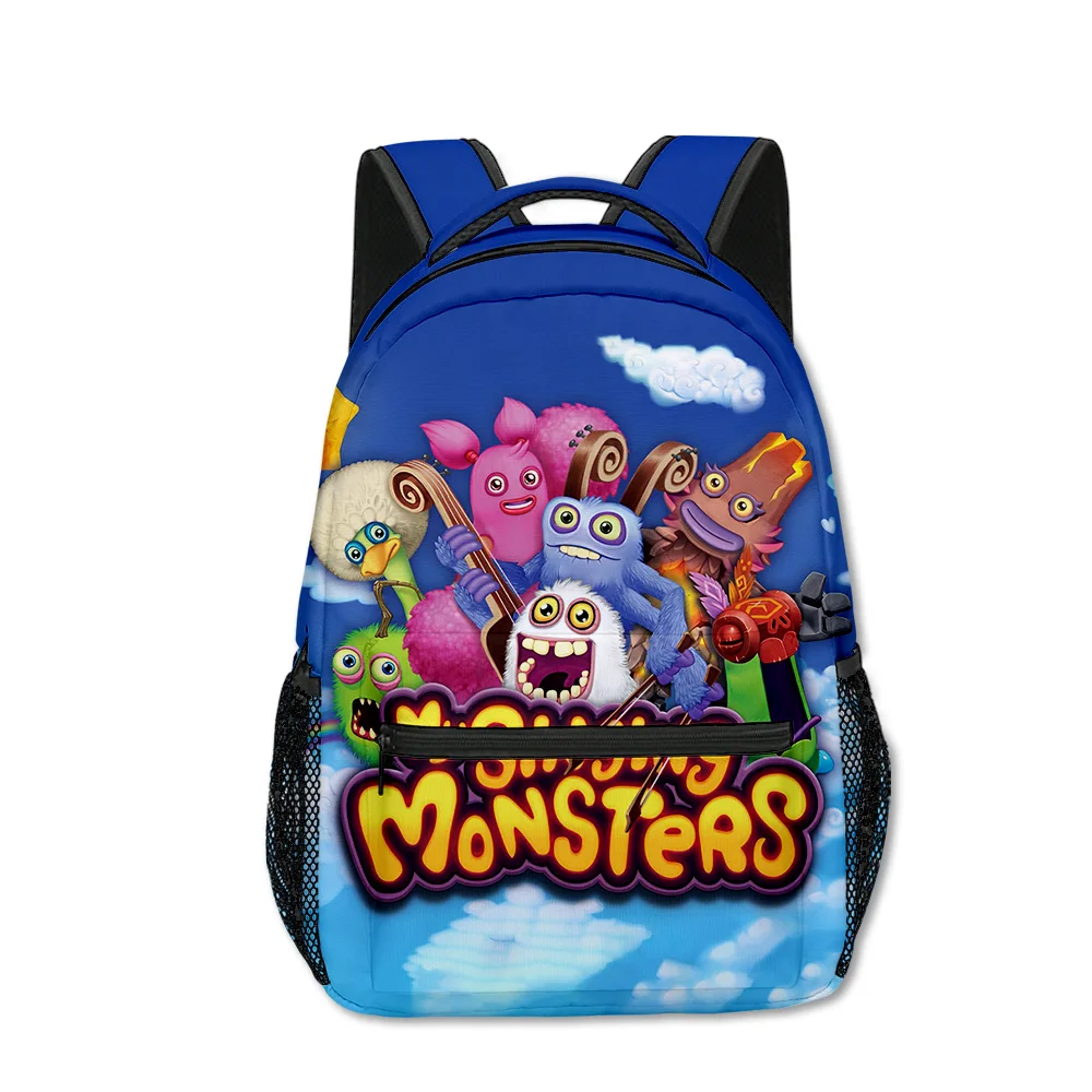 

Hip Hop Popular my singing monsters student Bookbag Notebook Backpacks 3D Print Oxford Waterproof Boys/Girls Travel Backpacks