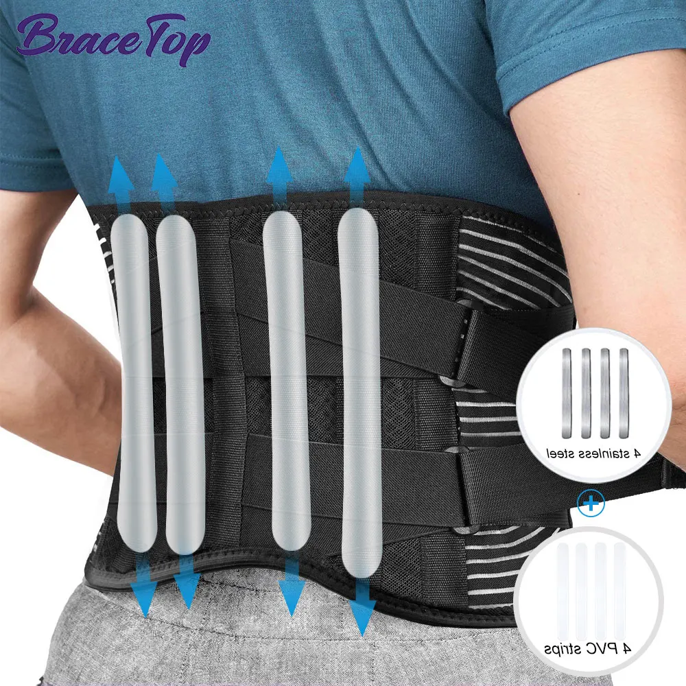 

Ergonomic Back Brace for Lower Back Pain Relief Women Men with 3D Lumbar Pad, Lumbar Support Belt for Sedentariness Works Sports