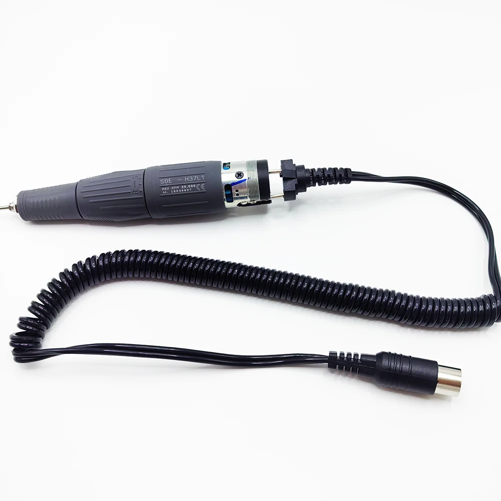 Cavo di Alimentazione a 3 Pin 6mm per Manipolo Marathon, Micromotore H37L1 Strong 210, Accessori per Trapano Elettrico per Manicure