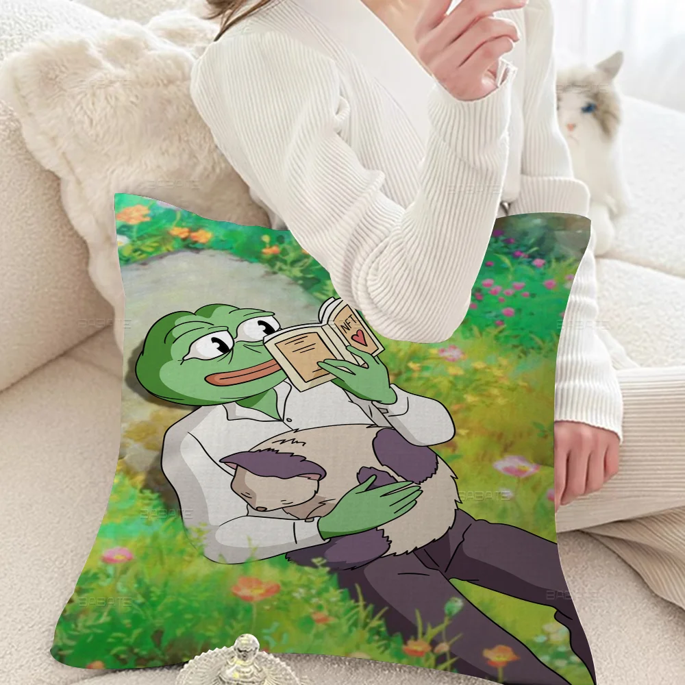 Sad P-Pepe The Frog Pillow Gifts Home Office Furnishings Bedroom Sofa Car Cushion Cover Case 45x45cm