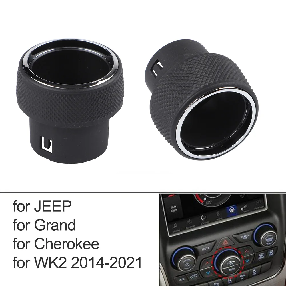 Pair Car Air Conditioner AC Heater Climate Control Knob Radio Button 05091840AF For Jeep For Grand For Cherokee For WK2 2014-21