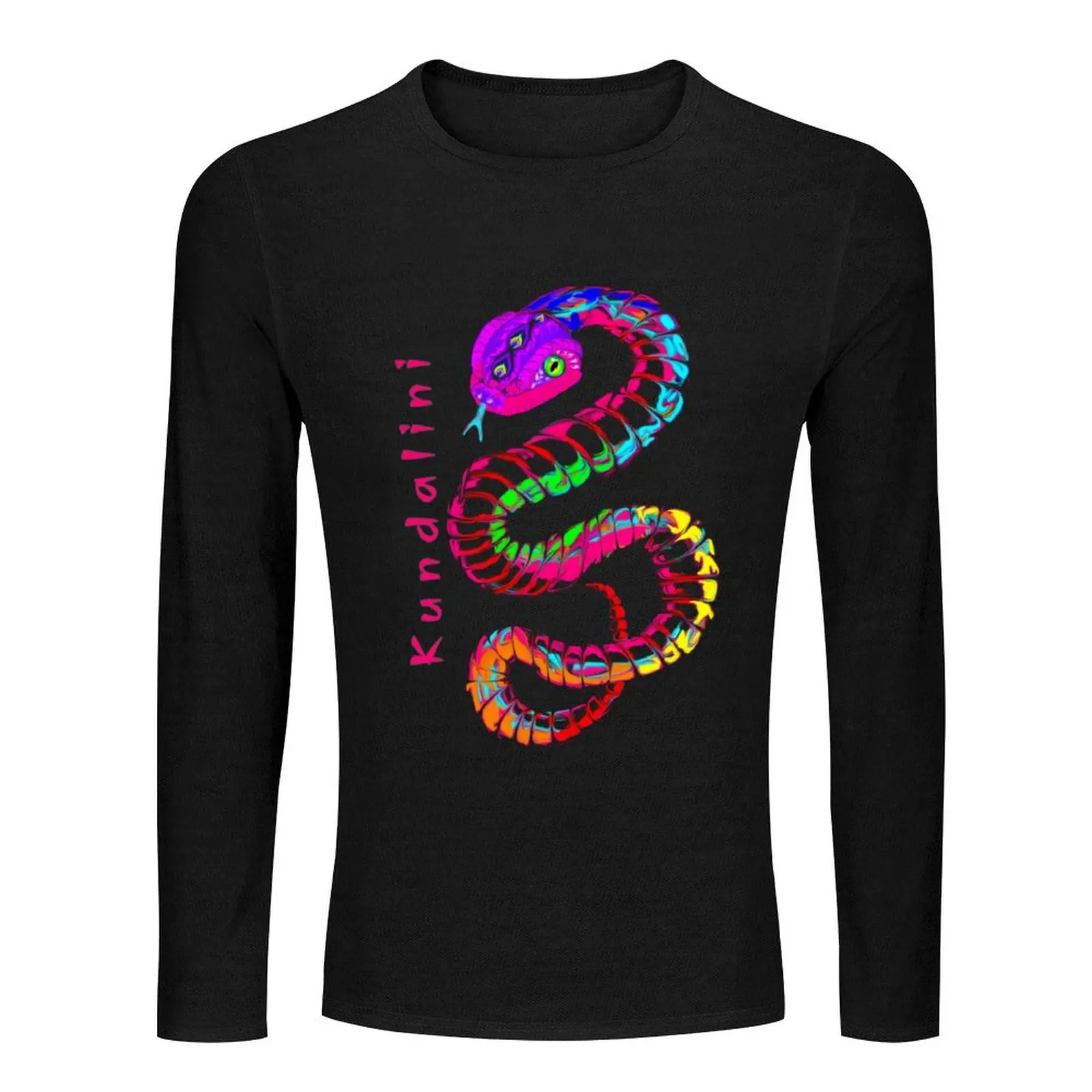 Snake kundalini Colour Abstract Long T-Shirt shirts graphic tees Oversized t-shirt plus size tops mens t shirt