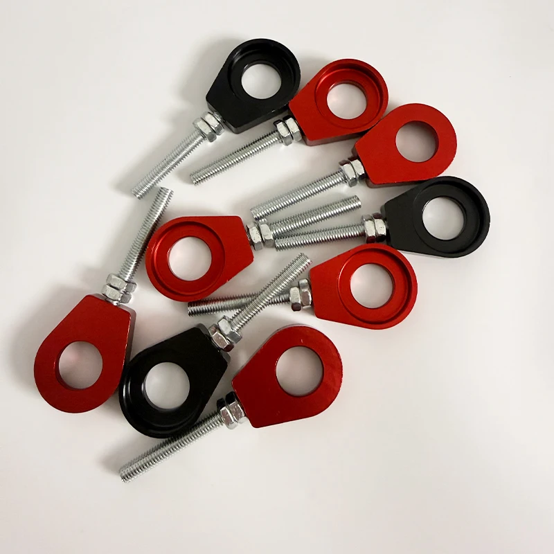Universal CNC Aluminum & Stainless Steel Chain Tensioner 15mm, Dirt Bike Adjuster Tightener, Offroad Motorcycle Modification Par