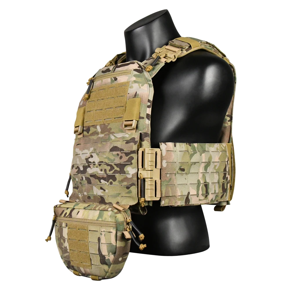 1050D Tactical Dump Pouch Nylon Front Pouch of Tactical Vest for Tactical Vest Chest Rig with Molle Carrying Kit Pouch