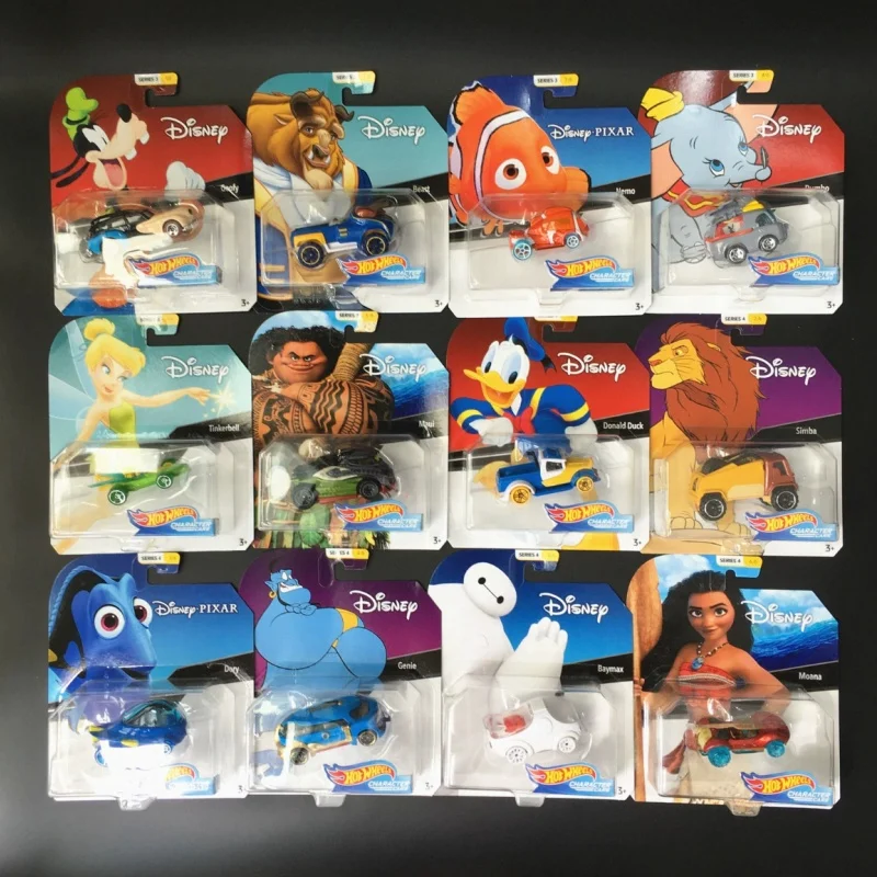 새로운 세일 정품 핫휠 Hhb74 인기 영화 및 TV 캐릭터 시리즈 자동차 1:64 스케일 다이캐스트 자동차 모델 장난감 크리스마스 선물