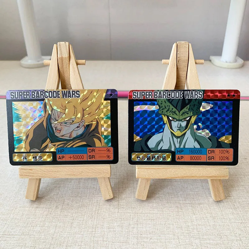 Anime Dragon Ball DIY ACG Son Goku Cell Desktop Battle Game Foil Refraction Collectible Cards Christmas Birthday Toy Gift
