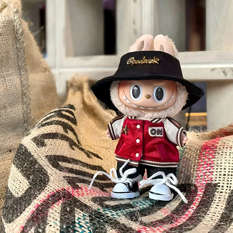 

Мини-кукольная одежда, аксессуары для корейки Kpop Exo 15-17 см Labubu Idol V1 V2, бейсбольный трикотаж, брюки, обувь, одежда, подарок