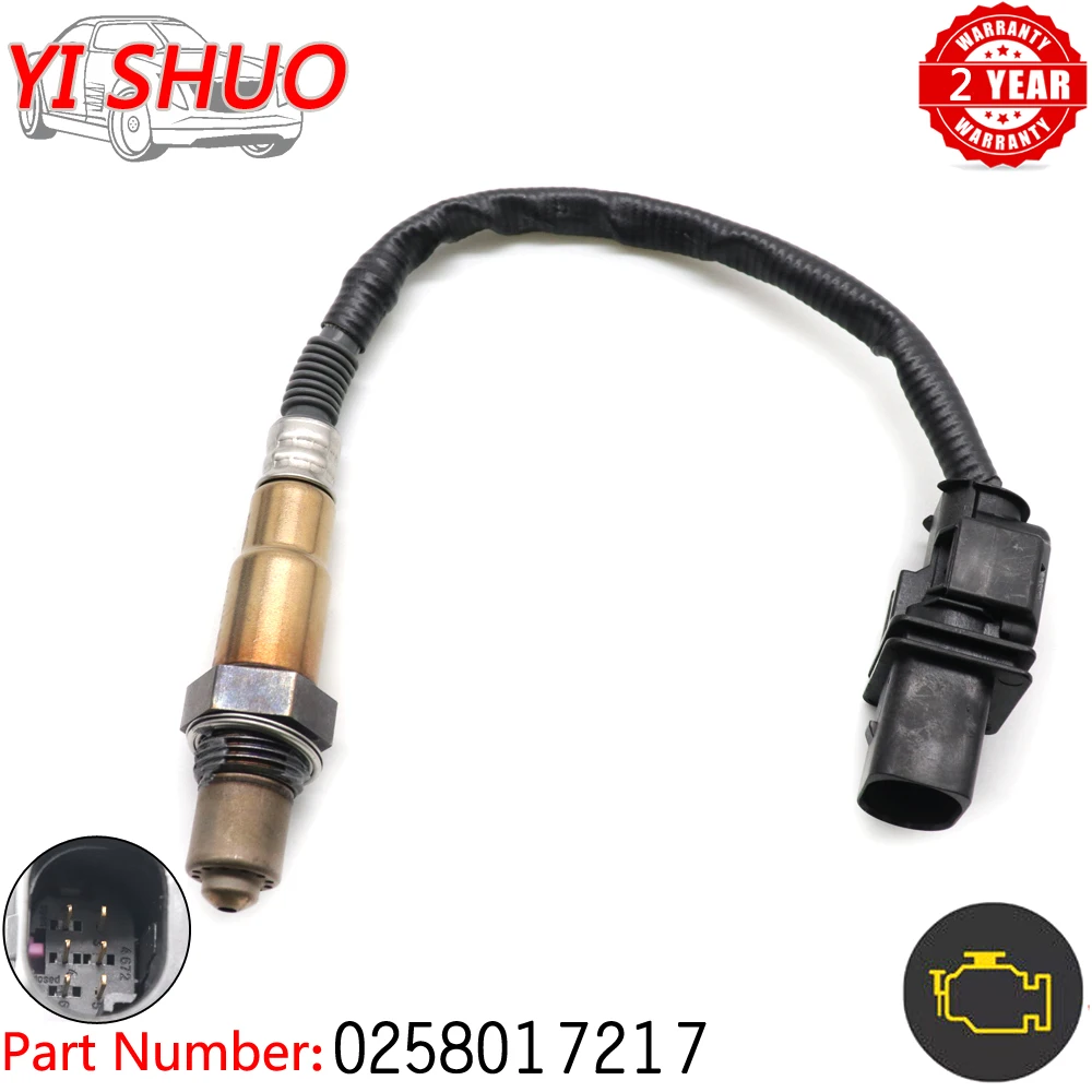 

Car Air Fuel Ratio Sensor Lambda O2 Oxygen Sensor 0258017217 For Mini Cooper Clubman R55 R56 R57 1.6L for Peugeot 2007-2010