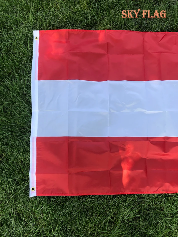 Austria Flag 90x150cm high quality hanging polyester printed AT Austria national Flag Banner for Home Decoration