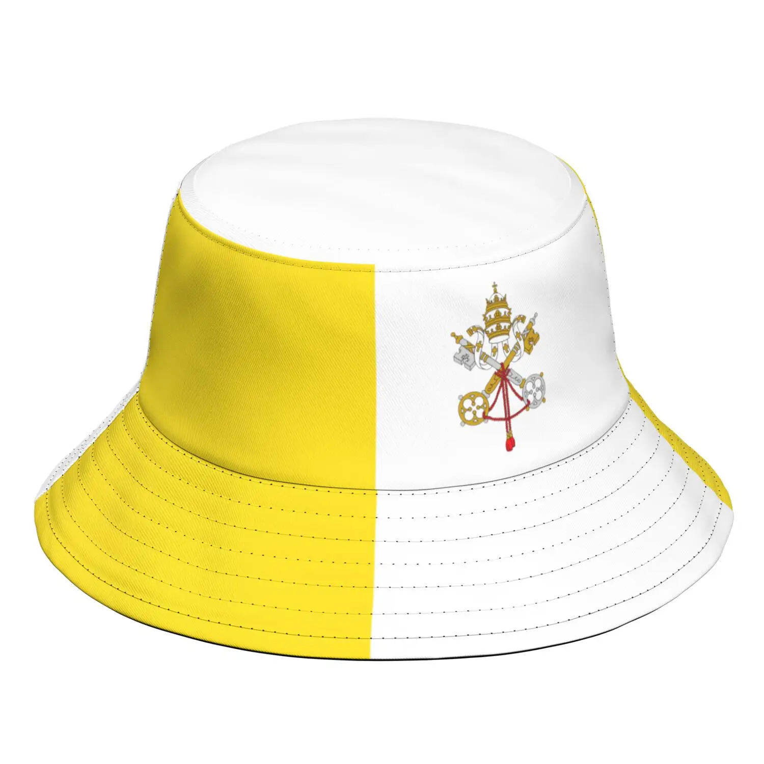 Vatican City State Fisherman Hats Custom Made Name Team Logo Bucket Cap Vat Country Travel Latin Nation Vaticano Flag Headgear