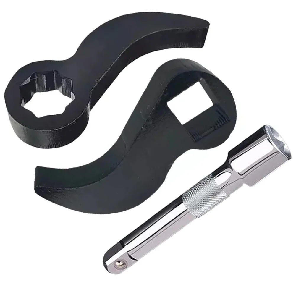 3pcs/kit Pry Bar Wrench Adaptor Head New Crowbar Adapter Head Tool With Extension Bar Replacement Automobiles Parts