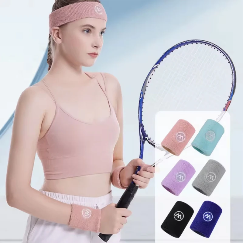 Wrist sports rub sweat belt absorb sweat sprain wrist tendon sheath sheath joint women's fitness badminton tennis