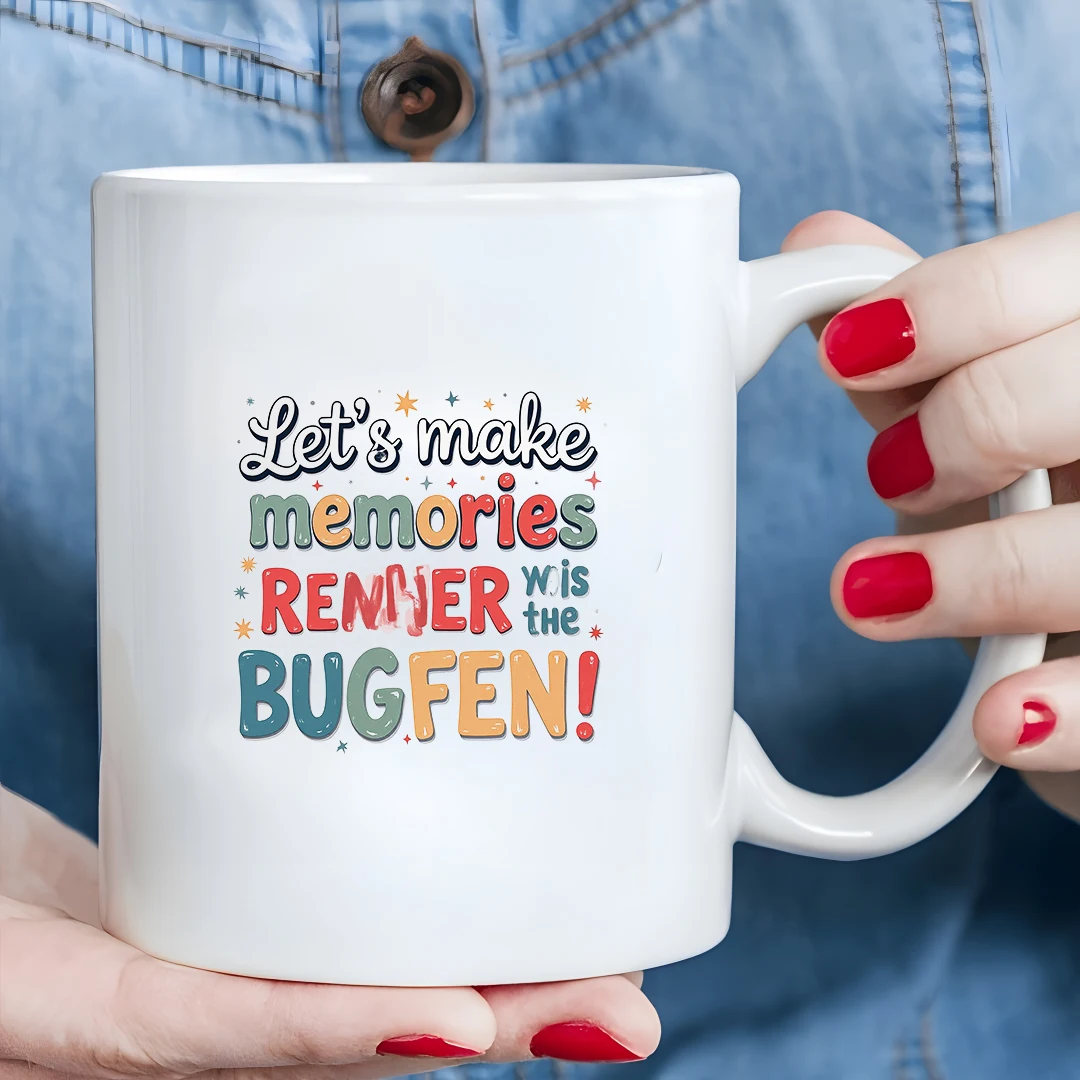 

11oz Colorful Cartoon Christmas Cup Home Office Cold & Hot Beverage Cup for Kids Make Beautiful Memories Come True