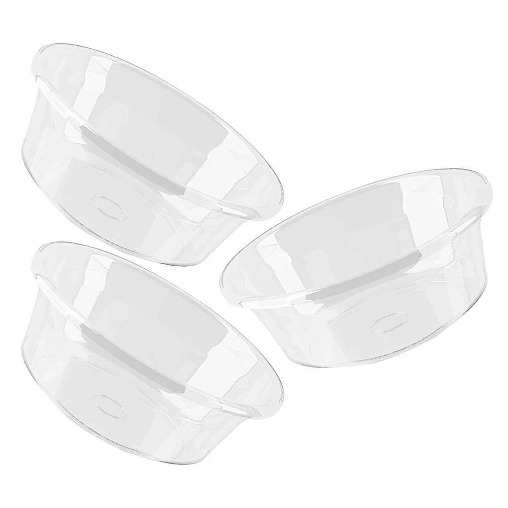 

3pcs Transparent Wash Basin For Face Feet Soaking Foot Bath Tub Plastic Soaking Basin Foot Bath Home Travel Use