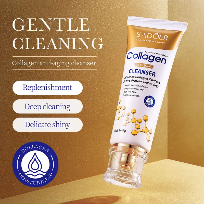 SADOER Collagen Anti-wrinkle Cleanser Firming and Lightening Fine Lines Gentle Cleanser