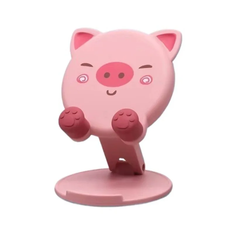 

For iPad Smartphone Cat Dog Ornament Home Tabletop Decor Statues Mobile Phone Holder Tablets Desk Stand Cute Resin Animal