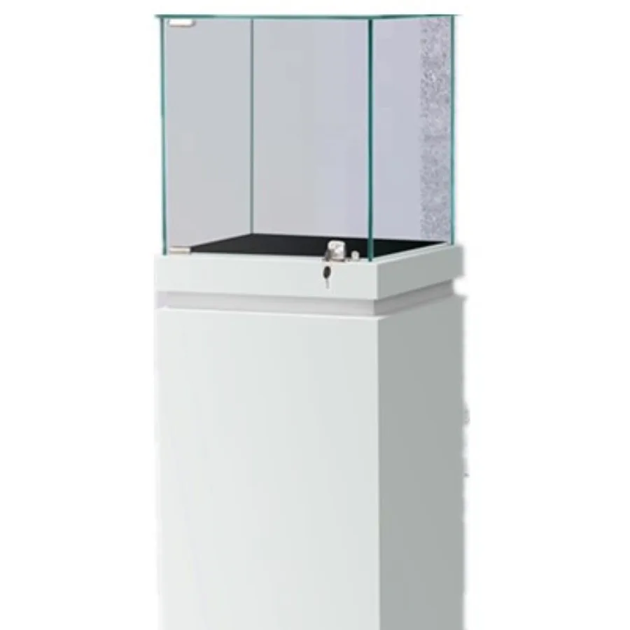 Wooden Jewelry Jade Ceramic Display Cabinet Glass Counter Museum Cultural Relics Exhibition Storage