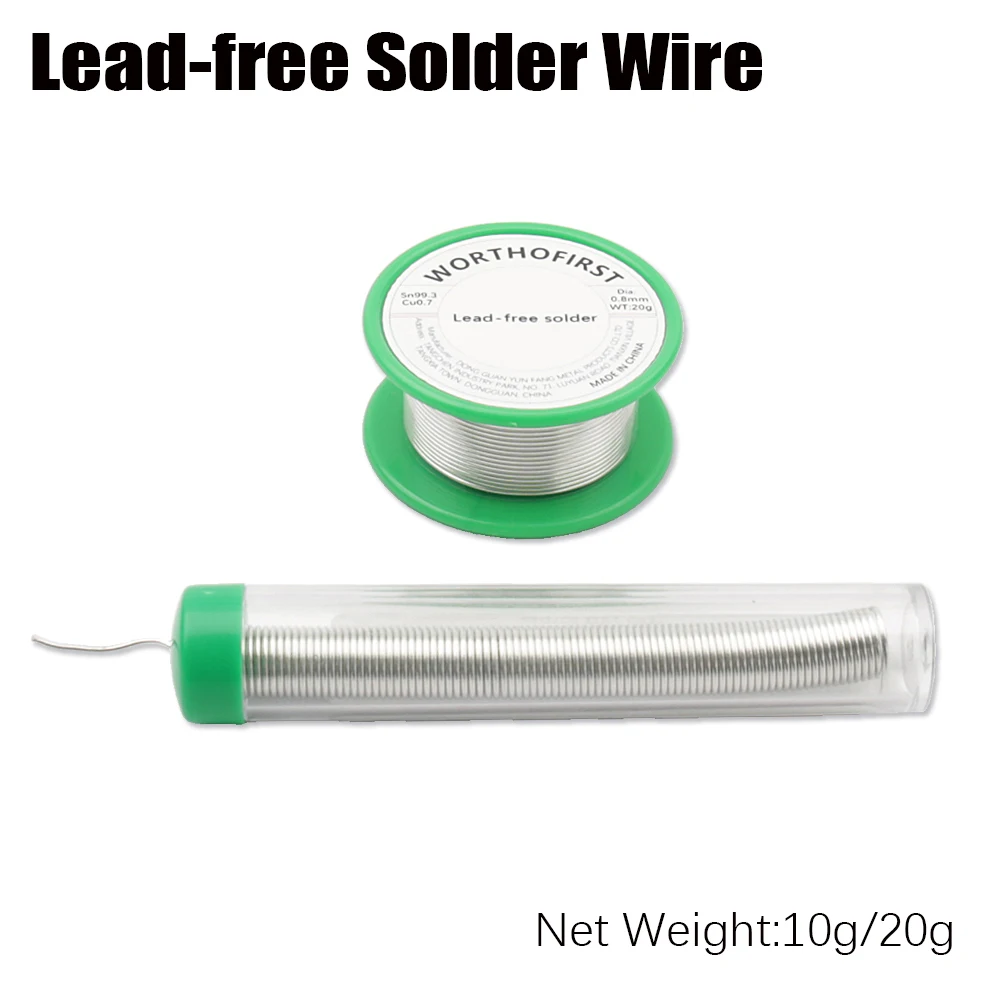 10g/20g Wire Diameter 0.8mm Lead-free No-clean High Purity Solder Wire Tin Solder Wire for Electronic Repair Sn99.3cu0.7