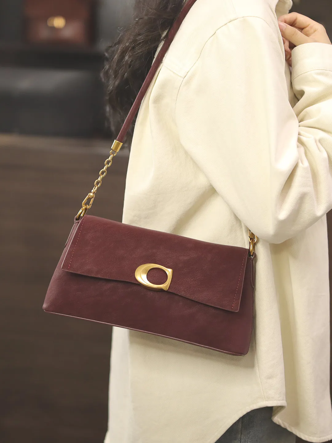 

Женская сумка через плечо Ele Commuter, большая вместительная красная роскошная сумка через плечо, модная стильная сумка для весны и лета