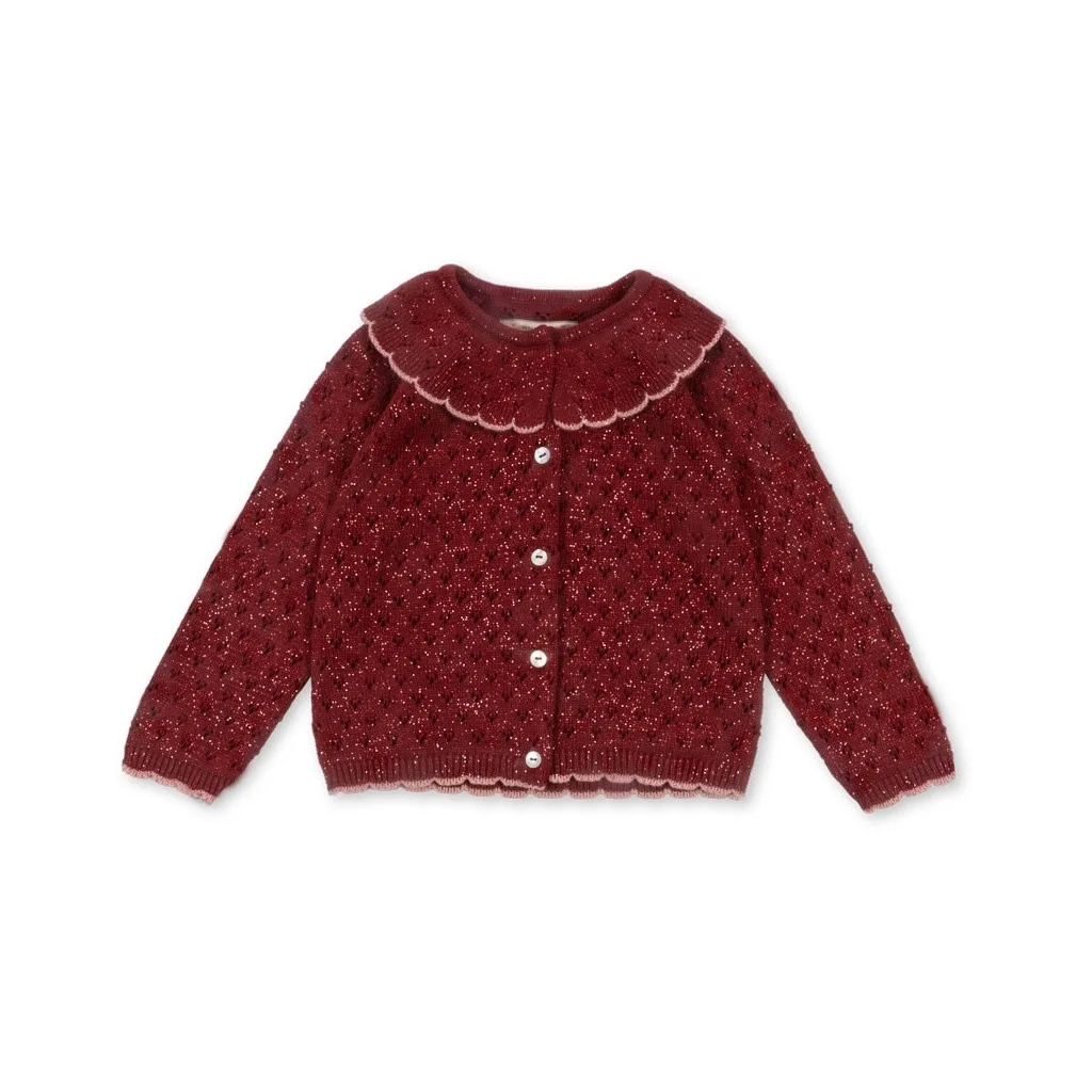 Korean Children\' s Clothes Knitted Sweater 2024 New Autumn Winter Baby Girl Outwear Cardigan Coat Children\'s Clothings Top