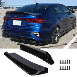 2PCS Rear Bumper Splitter Universal For KIA Forte Optima K5 Stinger 2005-2022 Side Spoiler Diffuser Canards Car Accessories